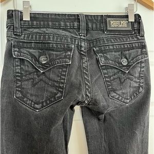 Miss Me denim brand black boot cut size 6 women’s jean